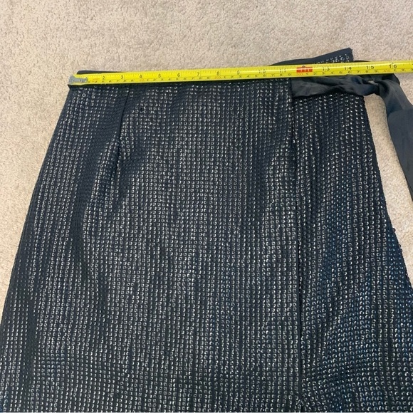 Something Navy Black Sequin Skirt Sz S NWOT - Picture 10 of 13